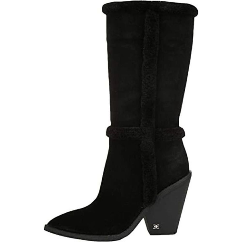 Sam Edelman Ilsa Faux Fur Trim Block Heel Boot Sz 9.5 NWOT